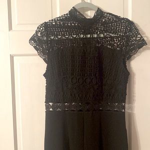 M Black Lace jumpsuit love X design. Worn 1x!